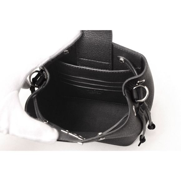 Louis Vuitton Nano LockMe Bucket Shoulder Bag Taurillon Black Bag - Picture 3 of 5